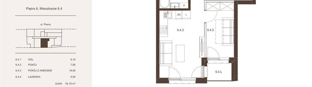 Mieszkanie w inwestycji: Piwna 21