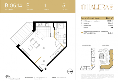Mieszkanie w inwestycji: Hallera 140