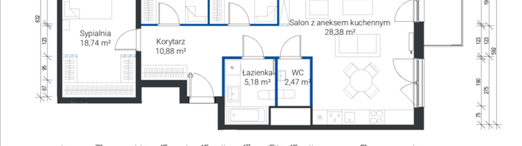 Mieszkanie w inwestycji: Nowe Zabłocie