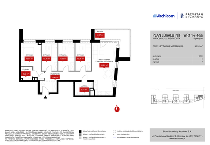Mieszkanie w inwestycji: Przystań Reymonta