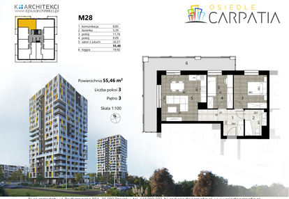 Mieszkanie w inwestycji: Osiedle Carpatia Etap II