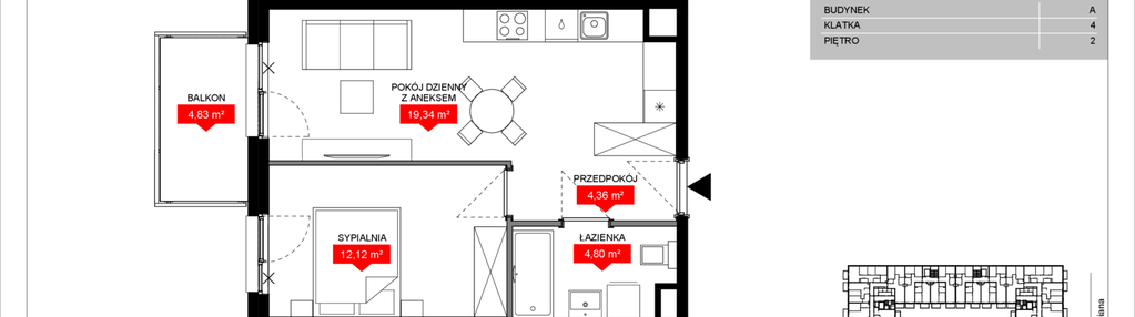 Mieszkanie w inwestycji: Osiedle Bociana 5