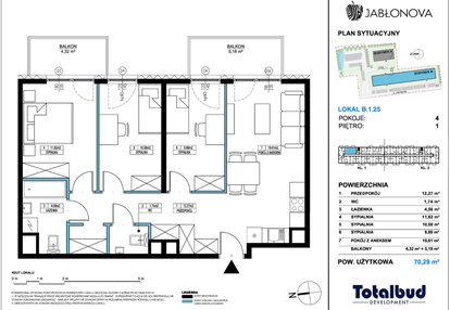 Mieszkanie w inwestycji: Jabłonova