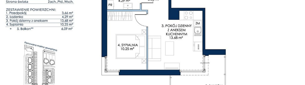 Mieszkanie w inwestycji: Sol Marina etap III