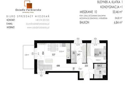 Mieszkanie w inwestycji: Osiedle Farbiarska