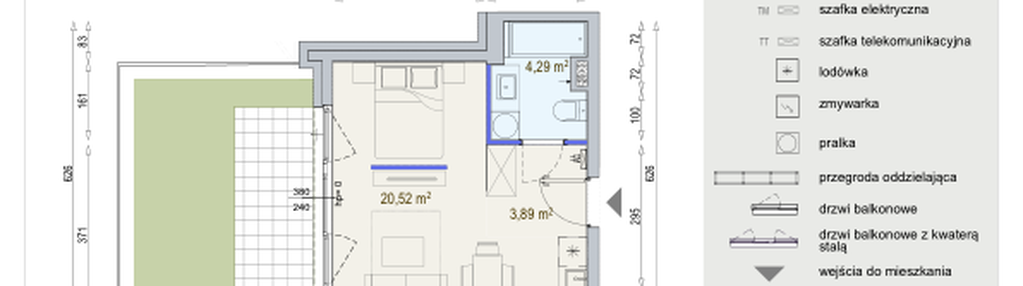Mieszkanie w inwestycji: Modern Mokotów etap 6, budynek F1 i F2