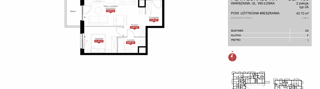 Mieszkanie w inwestycji: Modern Mokotów etap 4, budynek D1 i D2
