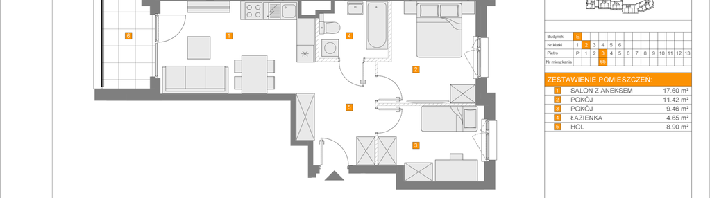 Mieszkanie w inwestycji: Apartamenty Literacka etap 2.2