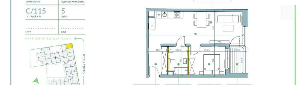 Mieszkanie w inwestycji: Flora Śródmieście