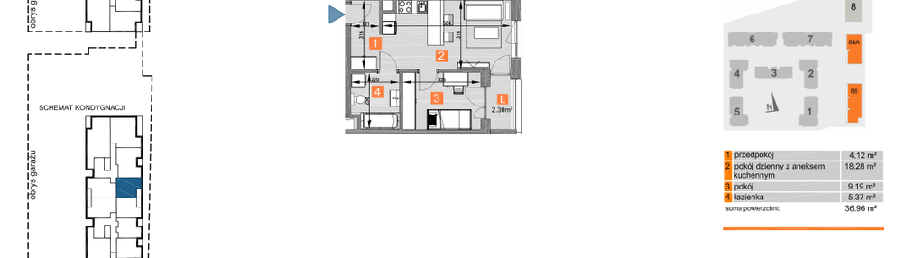 Mieszkanie w inwestycji: Piasta Towers bud. 86 i 86A