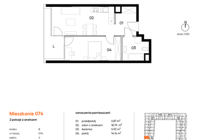 Mieszkanie w inwestycji: Miasto Polskich Mistrzów Olimpijskich
