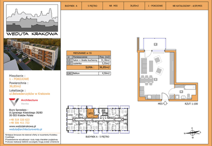 Mieszkanie w inwestycji: Weduta Krakowa