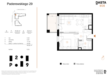 Mieszkanie w inwestycji: Paderewskiego 29