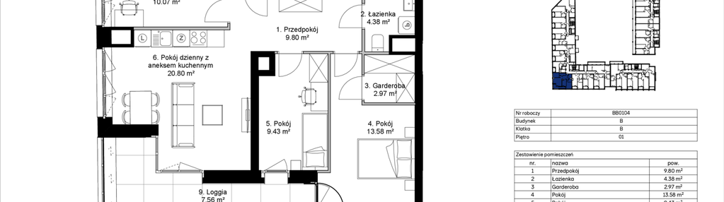 Mieszkanie w inwestycji: Awangarda Mogilska