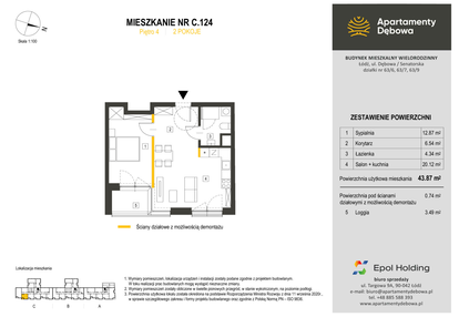 Mieszkanie w inwestycji: Apartamenty Dębowa