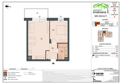 Mieszkanie w inwestycji: Ogrody Andersena