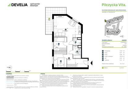 Mieszkanie w inwestycji: Pilczycka Vita