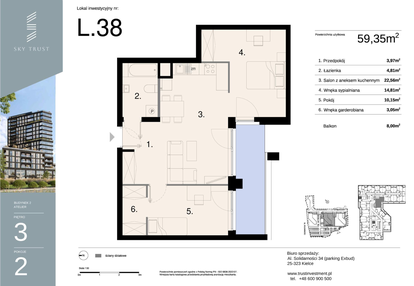 Mieszkanie w inwestycji: Sky Trust etap II - apartamenty inwestycyjne 23% VAT PRS