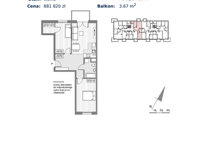 Mieszkanie w inwestycji: Glogera bud. F i G