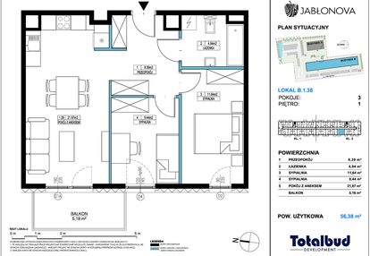 Mieszkanie w inwestycji: Jabłonova