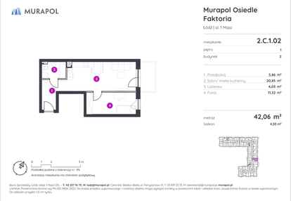 Mieszkanie w inwestycji: Murapol Osiedle Faktoria