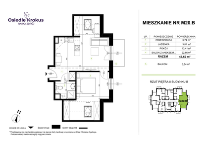 Mieszkanie w inwestycji: Osiedle Krokus etap IV