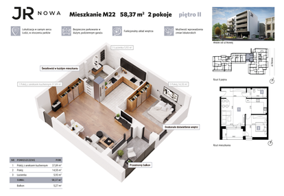 Mieszkanie w inwestycji: JR Nowa