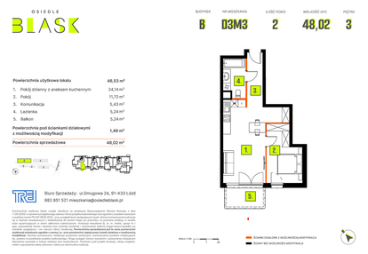 Mieszkanie w inwestycji: Osiedle BLASK - Etap I