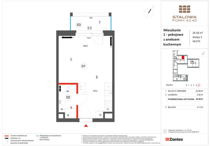 Mieszkanie w inwestycji: Stalowa Form 43.45