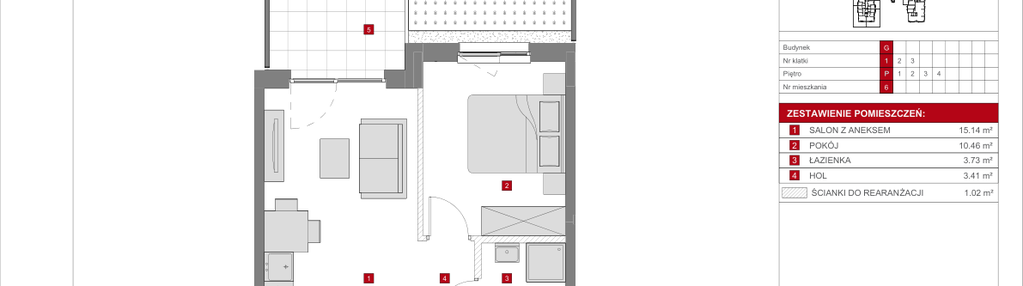 Mieszkanie w inwestycji: Dzielnica Mieszkaniowa Metro Zachód - etap 8