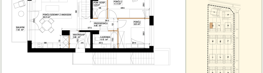 Mieszkanie w inwestycji: Waniliowa