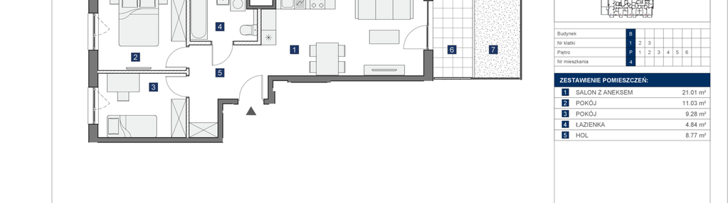 Mieszkanie w inwestycji: Osiedle Bokserska 71 Etap 2 Faza 2