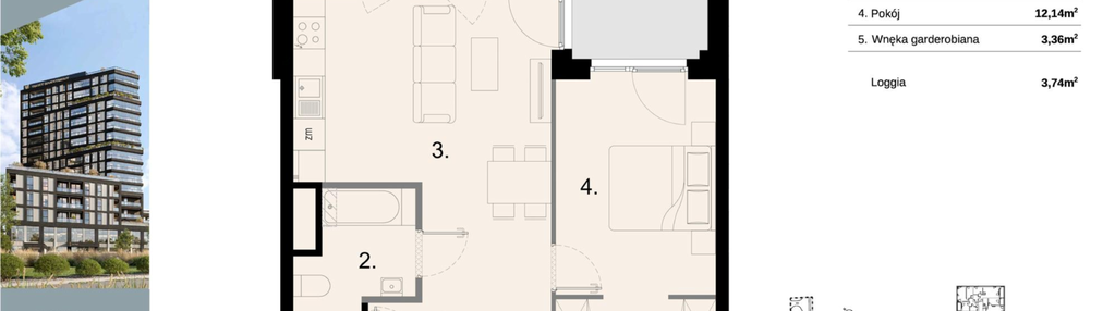 Mieszkanie w inwestycji: Sky Trust etap II - apartamenty inwestycyjne 23% VAT PRS