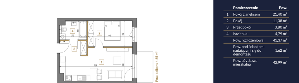 Mieszkanie w inwestycji: Warszawska 222 bud. D