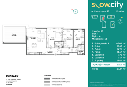 Mieszkanie w inwestycji: Slow City