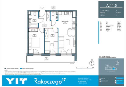 Mieszkanie w inwestycji: Rakoczego 17