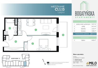 Mieszkanie w inwestycji: Bogatyńska Apartamenty etap 3