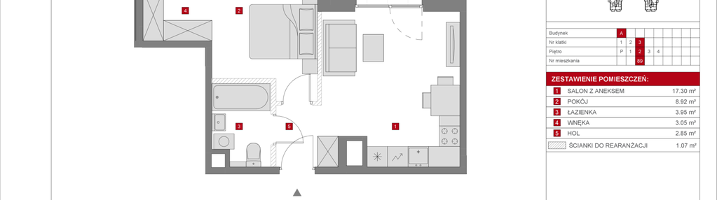 Mieszkanie w inwestycji: Dzielnica Mieszkaniowa Metro Zachód - etap 8.1