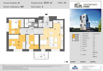 Mieszkanie w inwestycji: Dworzysko Park - Etap III