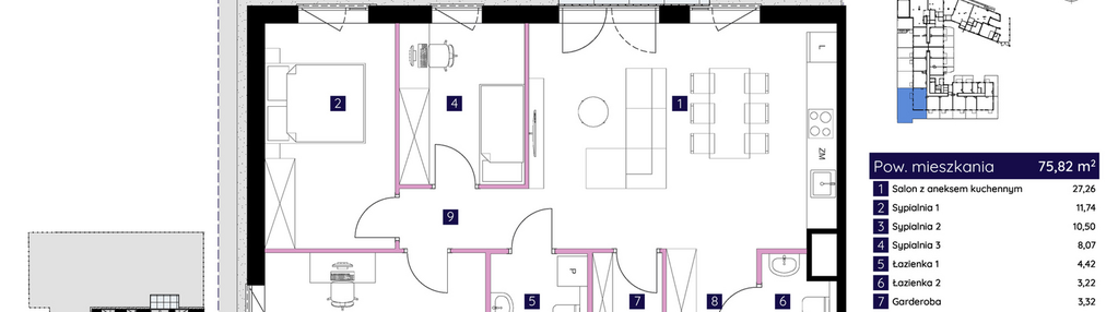 Mieszkanie w inwestycji: Osiedle Neonowe