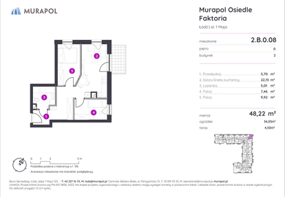 Mieszkanie w inwestycji: Murapol Osiedle Faktoria