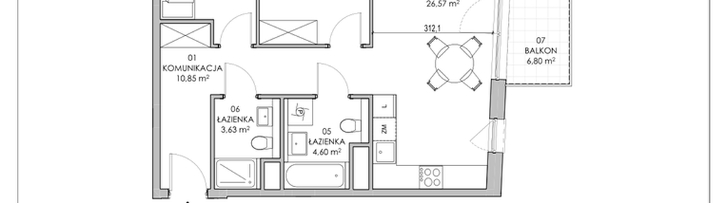 Mieszkanie w inwestycji: Skwer Harmonia II