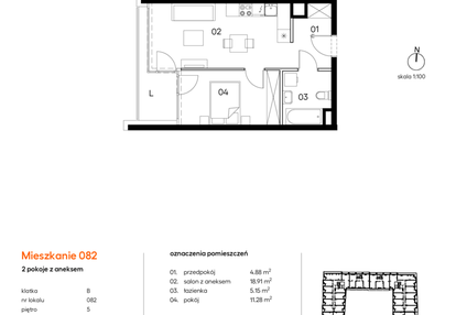 Mieszkanie w inwestycji: Miasto Polskich Mistrzów Olimpijskich II