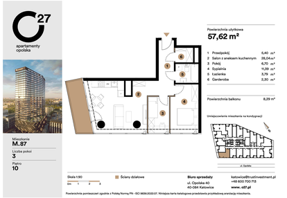 Mieszkanie w inwestycji: O27 Apartamenty Opolska