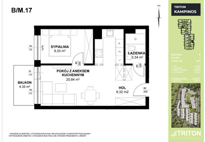 Mieszkanie w inwestycji: Triton Kampinos III