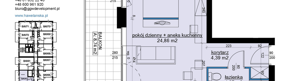 Mieszkanie w inwestycji: Osiedle Hawelańska etap III - bud. B
