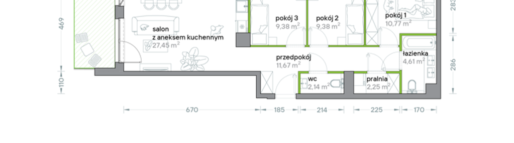 Mieszkanie w inwestycji: Podhalańska Vita