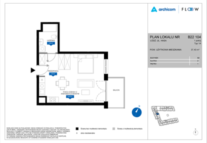 Mieszkanie w inwestycji: Flow - bud. B2 A i bud. B2 B