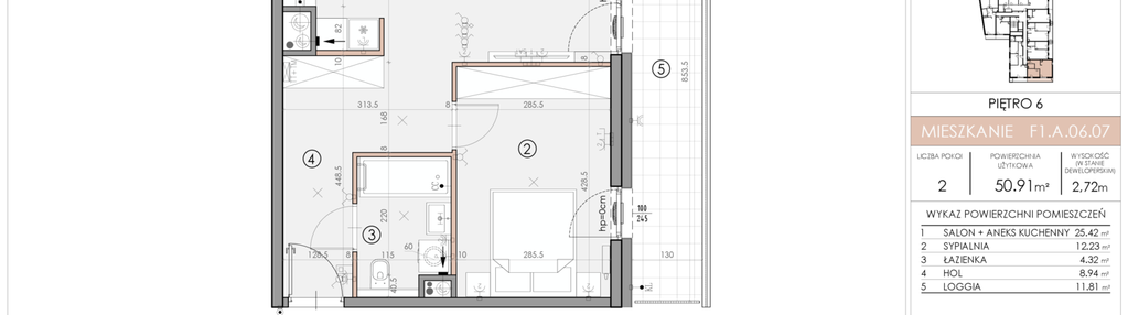Mieszkanie w inwestycji: Bukowińska Mokotów