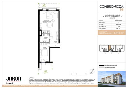 Mieszkanie w inwestycji: Gombrowicza 33
